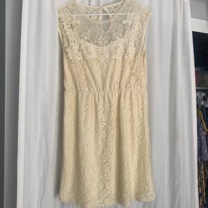 Cream Lace Dress